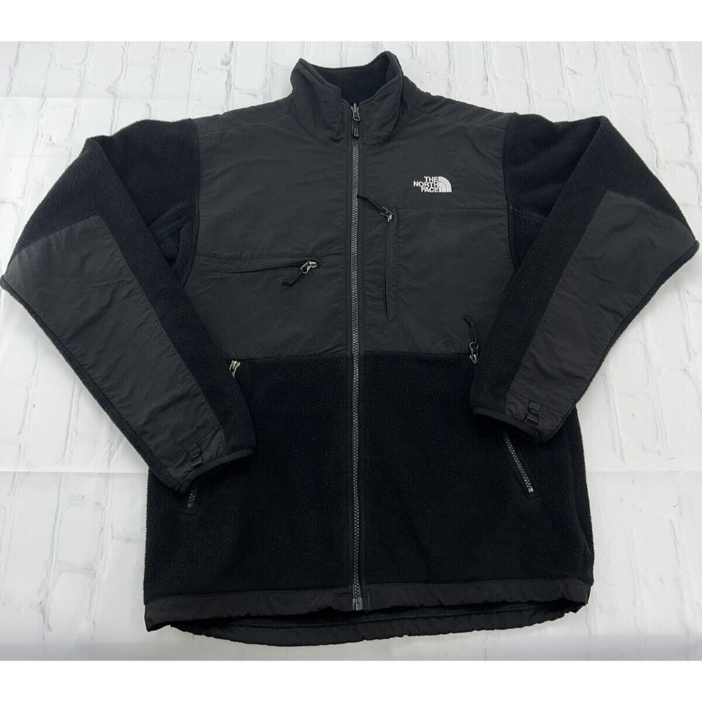 The North Face Full Zip Black Fleece Coat Jacket Black Men’s Size Small